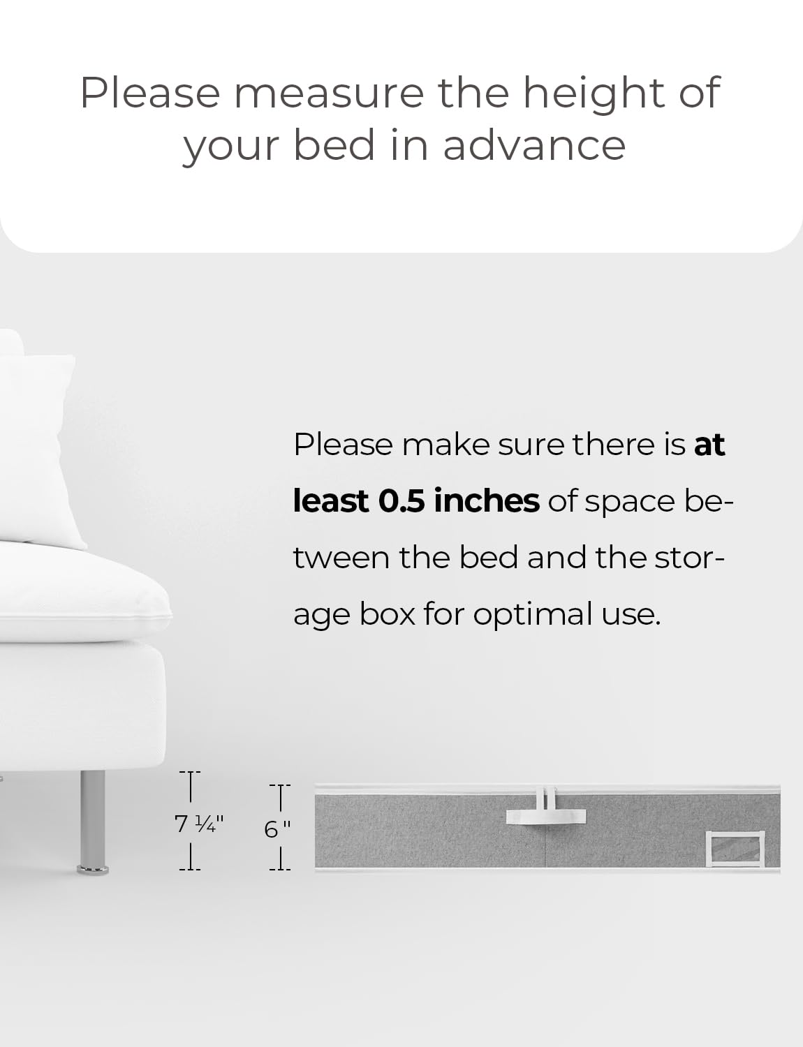 StorageWorks Underbed Storage Box, Underbed Clothes Storage Bin for Clothes, Blankets and Shoes, Foldable Underbed Bags, Gray, L